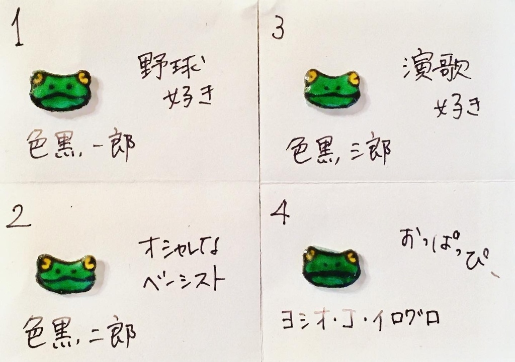 カエルピアス(片耳)