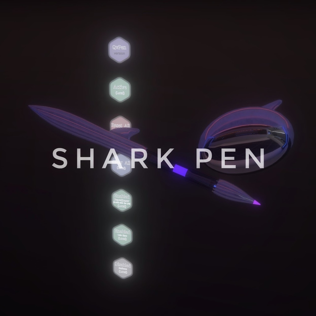 12/25までセール中🌠SharkPen-シャークペン-(QvPen用差し替えモデル)