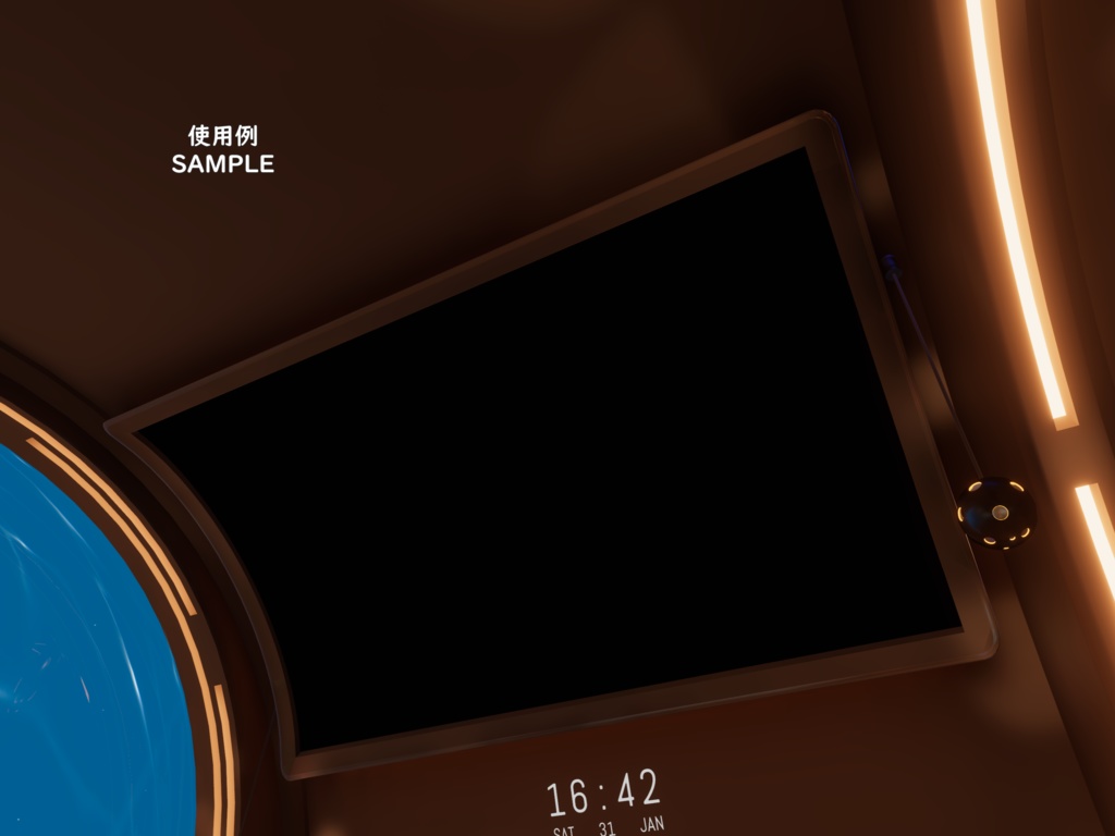 -CSD ZERO- VRChat向け湾曲Display・PhotoFrame