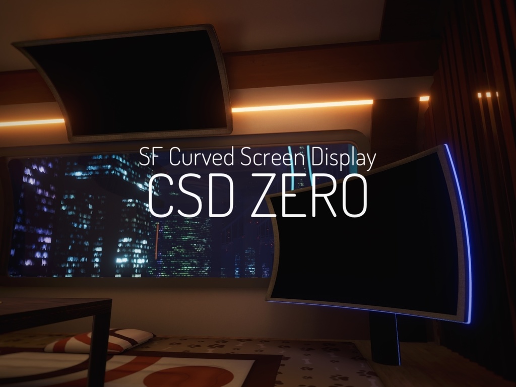 -CSD ZERO- VRChat向け湾曲Display・PhotoFrame