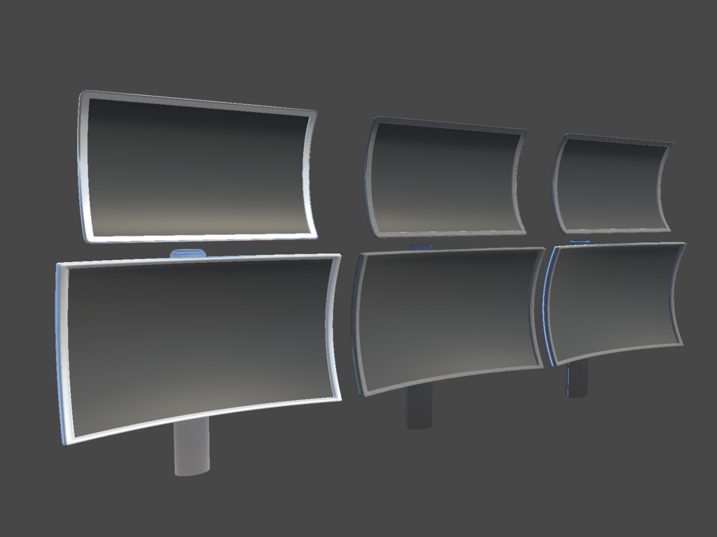 -CSD ZERO- VRChat向け湾曲Display・PhotoFrame