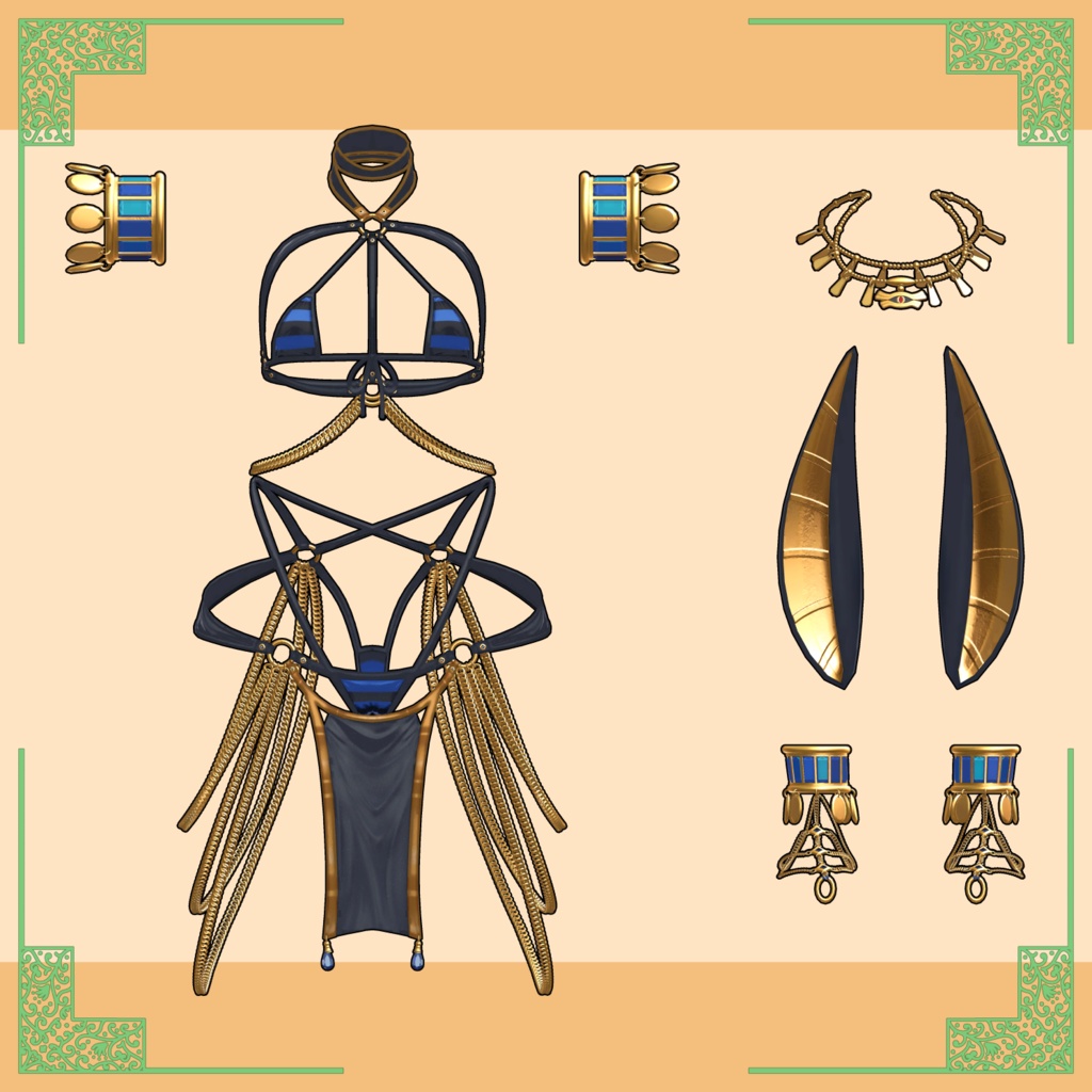 マヌカ用水着【Anubis Summer】