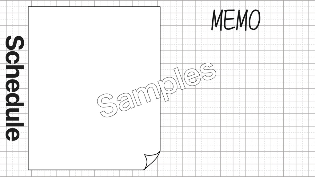【無料あり】シンプルステーショナリー・スケジュールテンプレート(デコレーション素材付き)