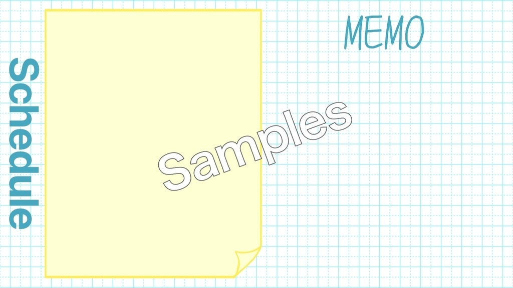 【無料あり】シンプルステーショナリー・スケジュールテンプレート(デコレーション素材付き)