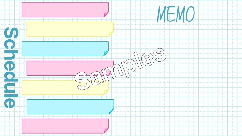 【無料あり】シンプルステーショナリー・スケジュールテンプレート(デコレーション素材付き)