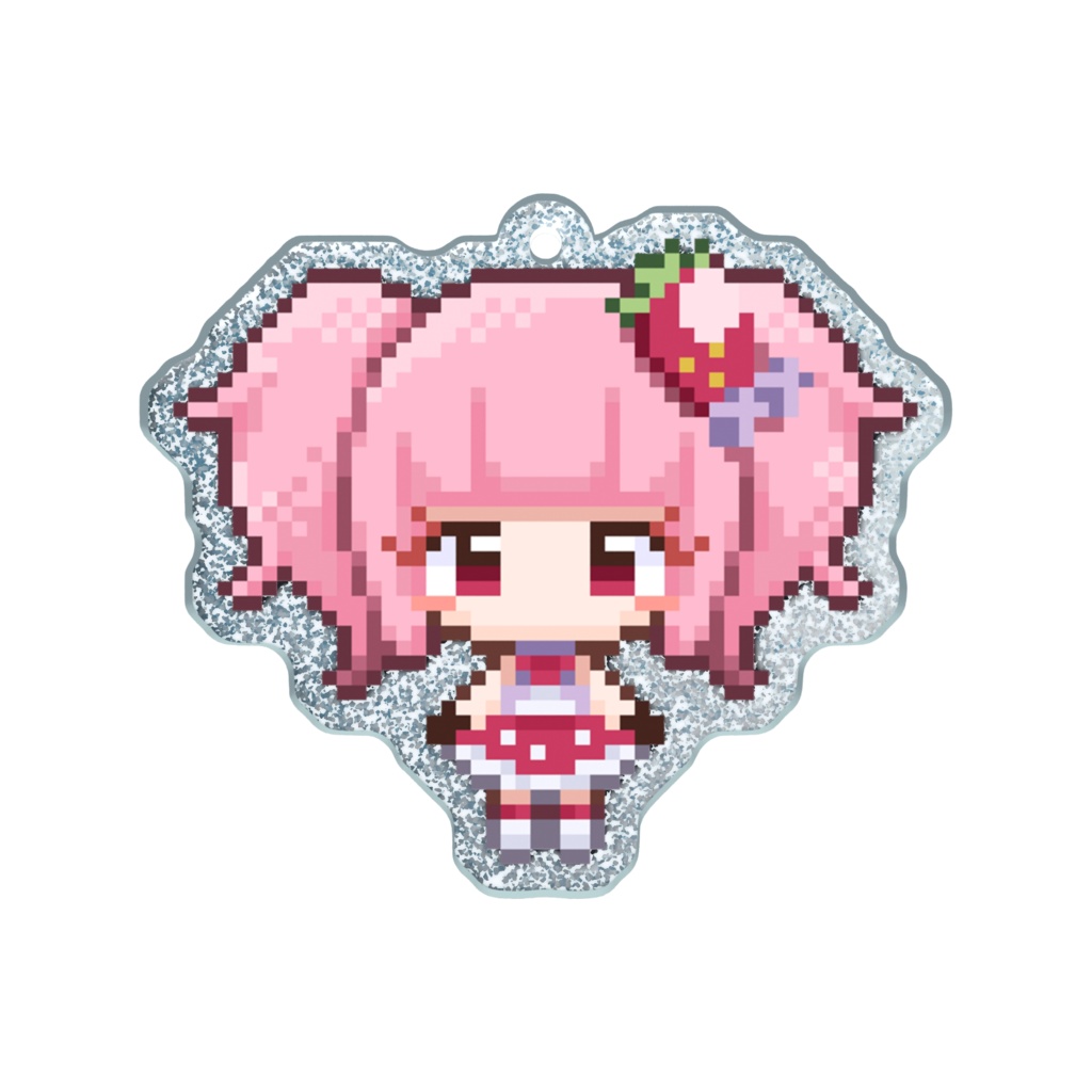 ラメアクキー【ピンクベリー】