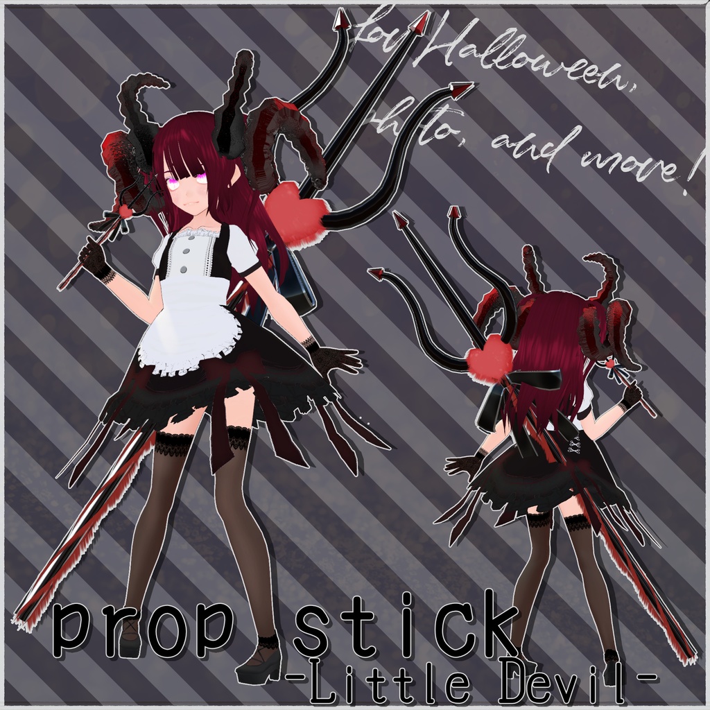 【映え&小悪魔】prop stick -Little Devil-【小物/武器】
