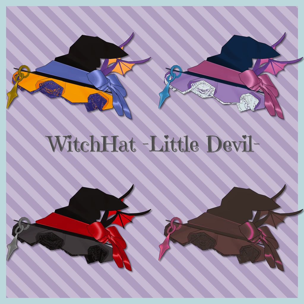 【映え&小悪魔】WitchHat -Little Devil-【小物】