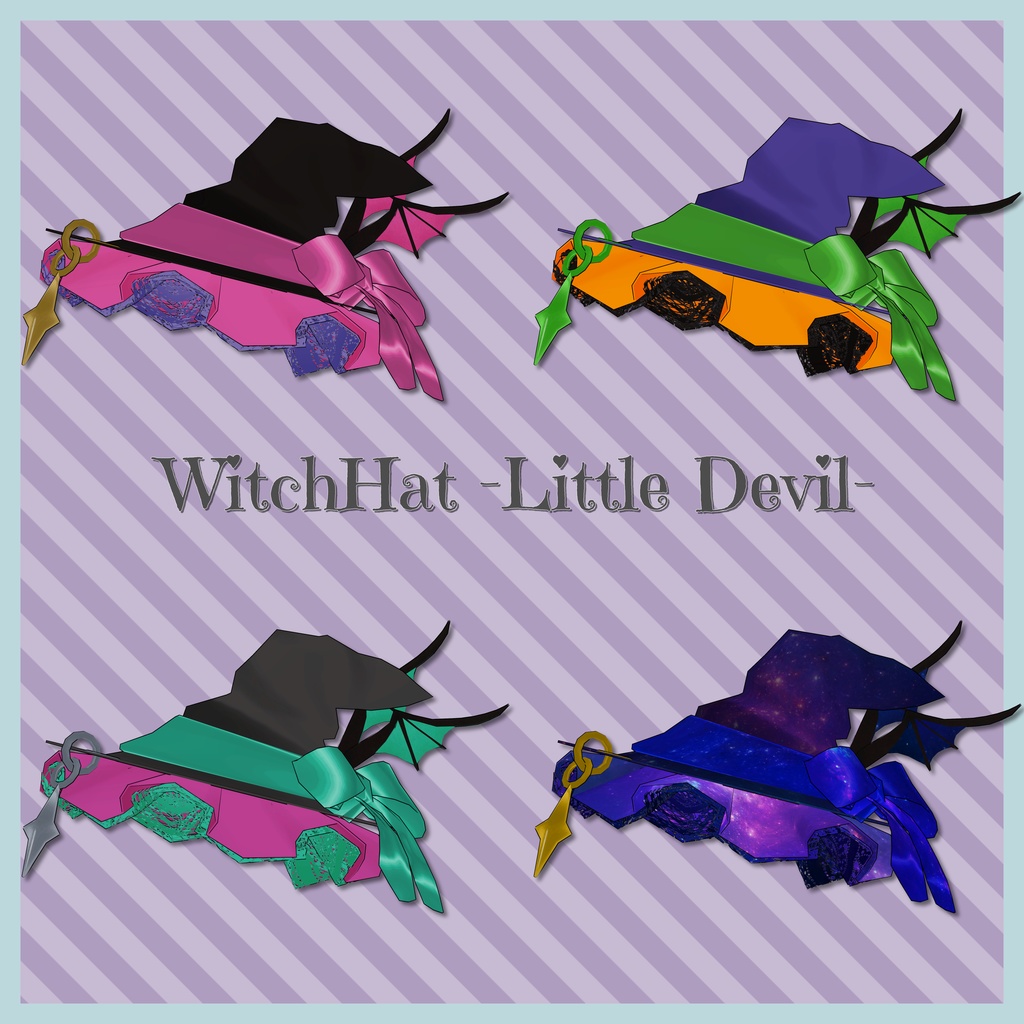 【映え&小悪魔】WitchHat -Little Devil-【小物】
