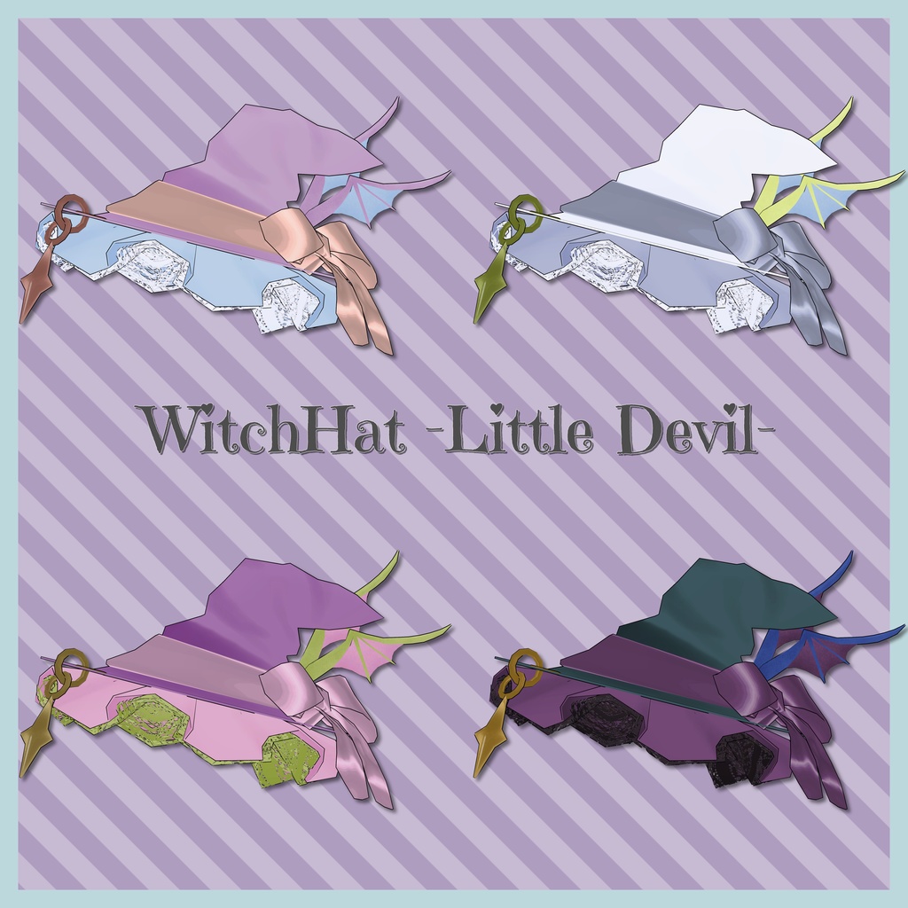 【映え&小悪魔】WitchHat -Little Devil-【小物】