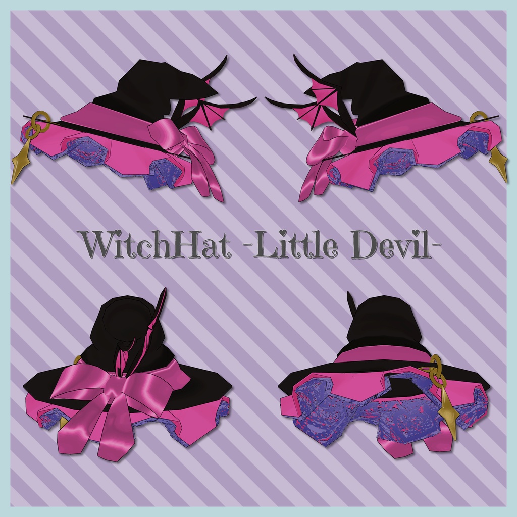 【映え&小悪魔】WitchHat -Little Devil-【小物】