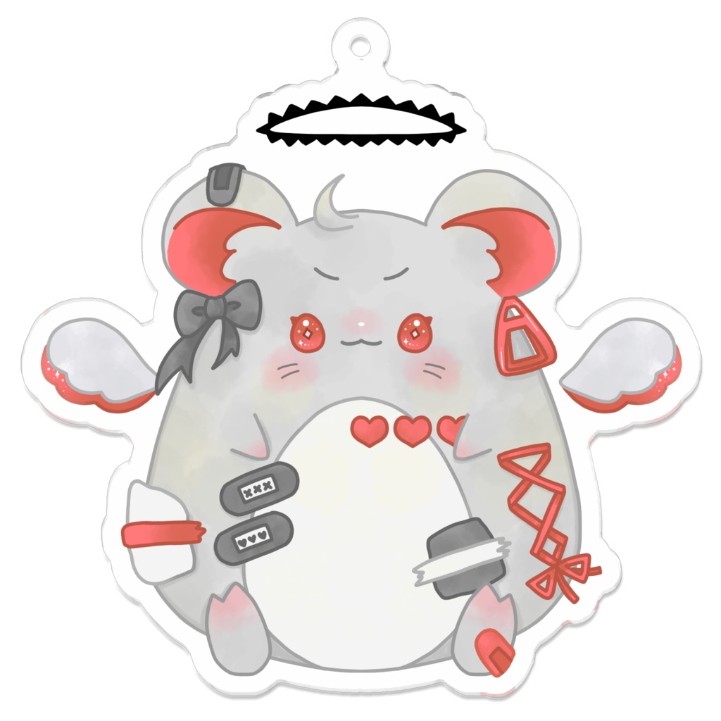 すももアクリルキーホルダーver.すもハム