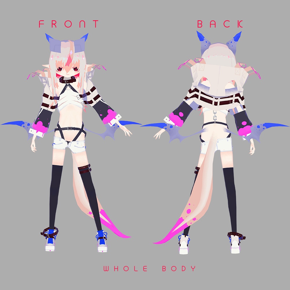 【ORIGINAL 3D MODEL】パルア -PARUA- 【VRChat想定】