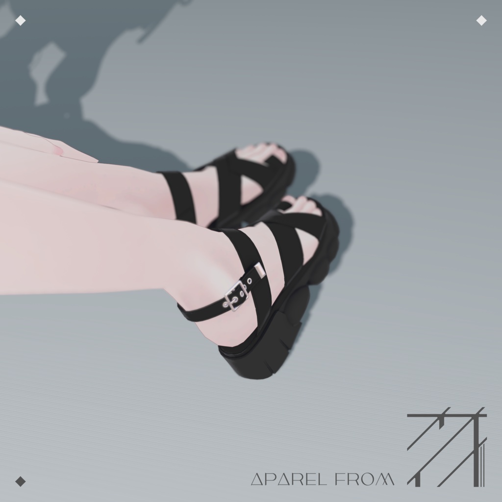 【3Dモデル】ShamelessSandals