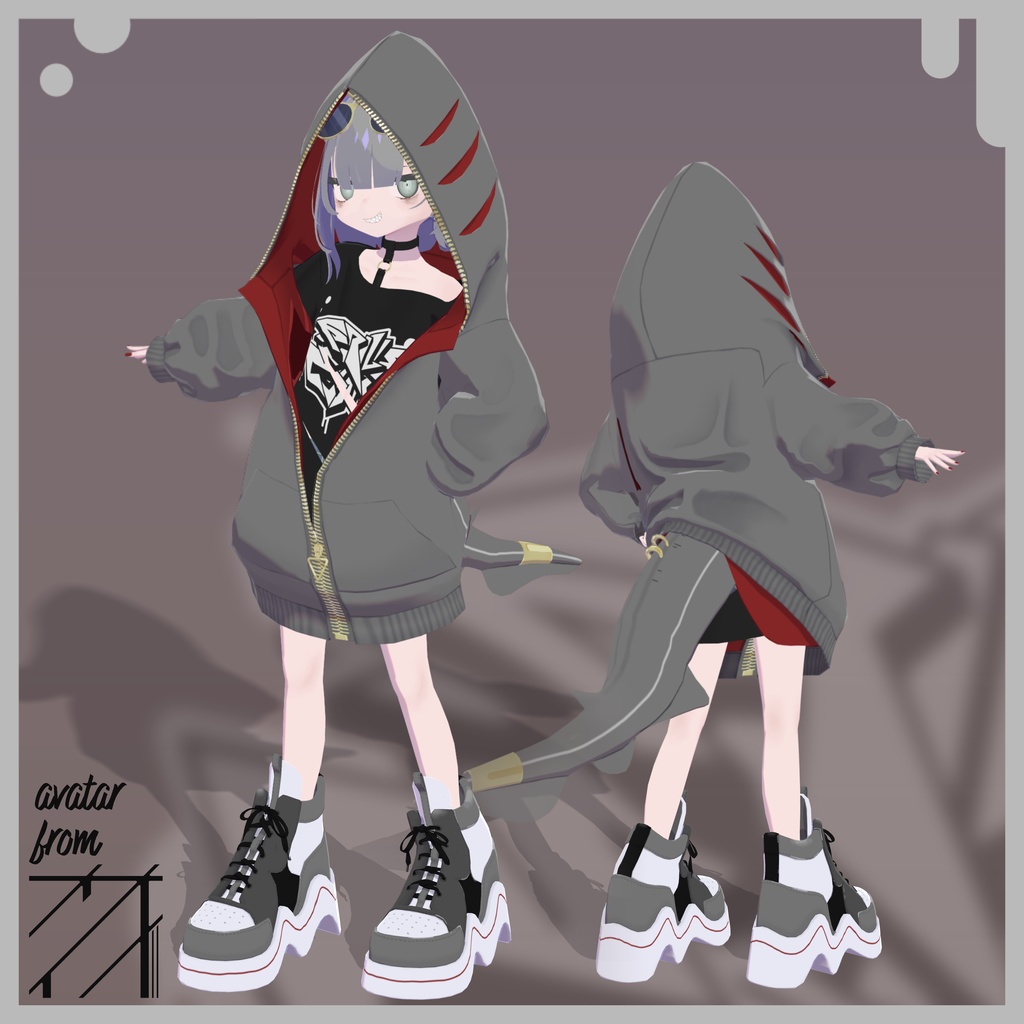 【オリジナル3Dモデル】ラーシャ -Rasha- 【VRChat】