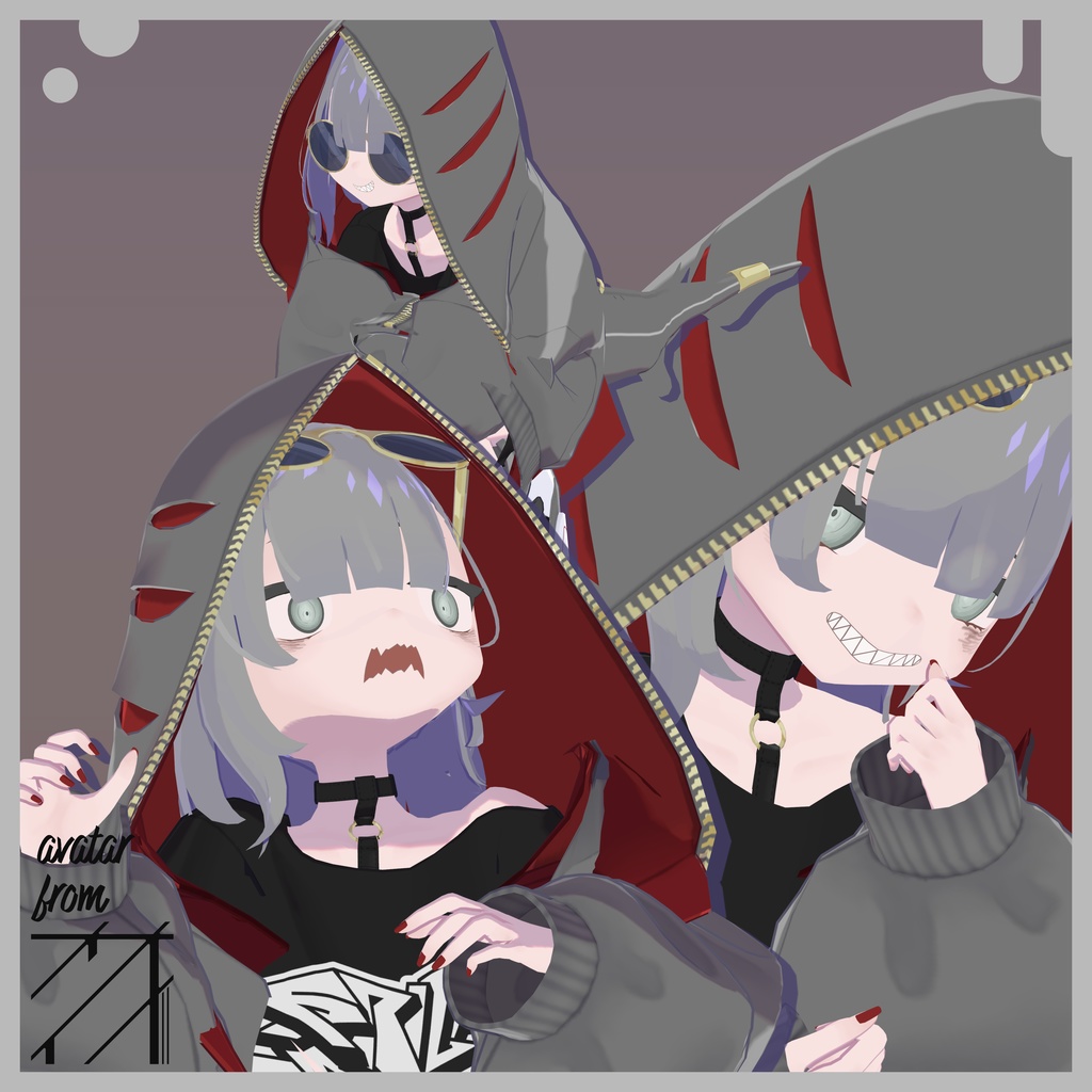 【オリジナル3Dモデル】ラーシャ -Rasha- 【VRChat】