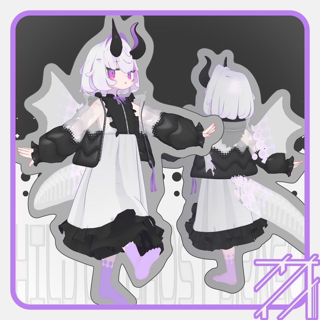 【オリジナル3Dモデル】レプル -Leplu- 【VRChat】