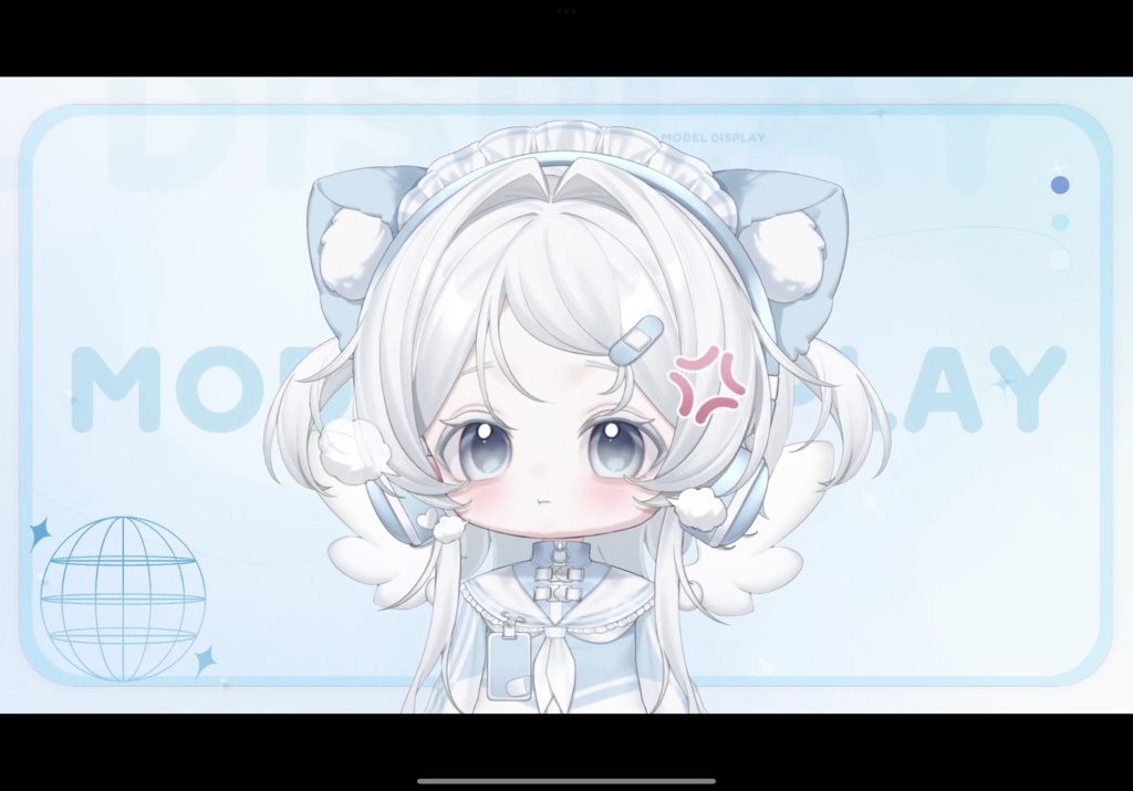 【Live2Dモデル】無性の水色天使-白/ Aqua Angel Model-White