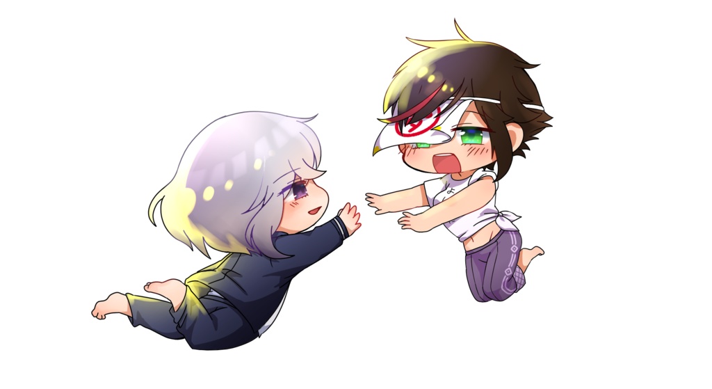 秋里夢女子、骨喰藤四郎アクリルキーホルダー