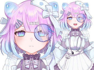 【汎用モデル】くらげのナースさん【パーツ分け済みPSD】