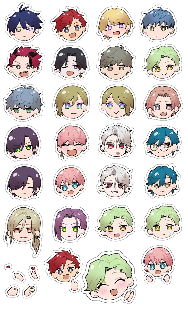 オールキャラフレークシール