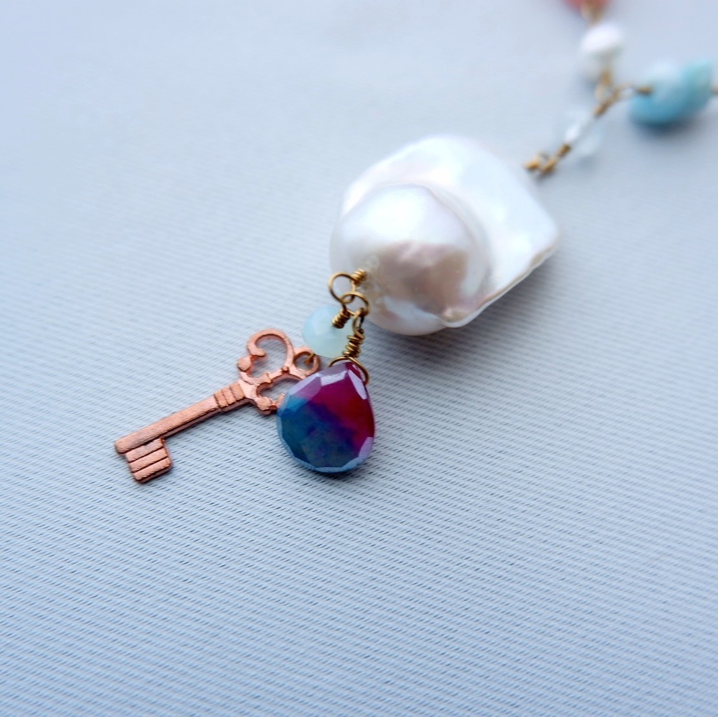 人魚の収集物ネックレス ~小さな鍵~