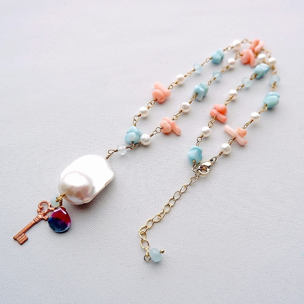 人魚の収集物ネックレス ~小さな鍵~