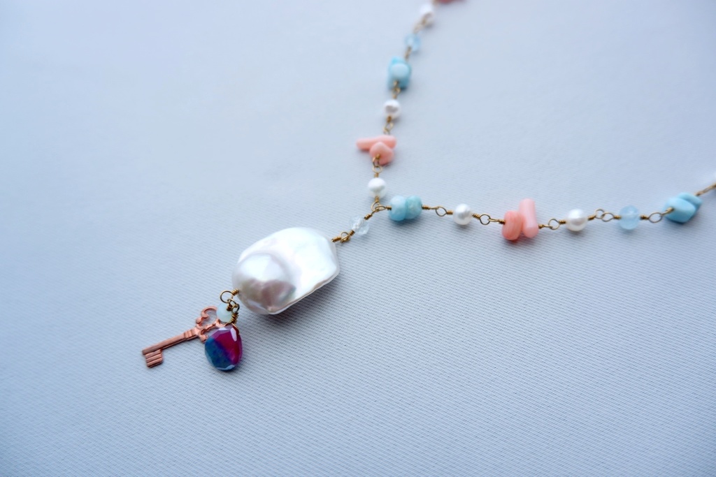人魚の収集物ネックレス ~小さな鍵~
