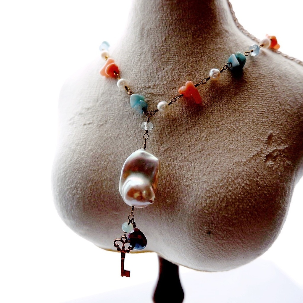 人魚の収集物ネックレス ~小さな鍵~