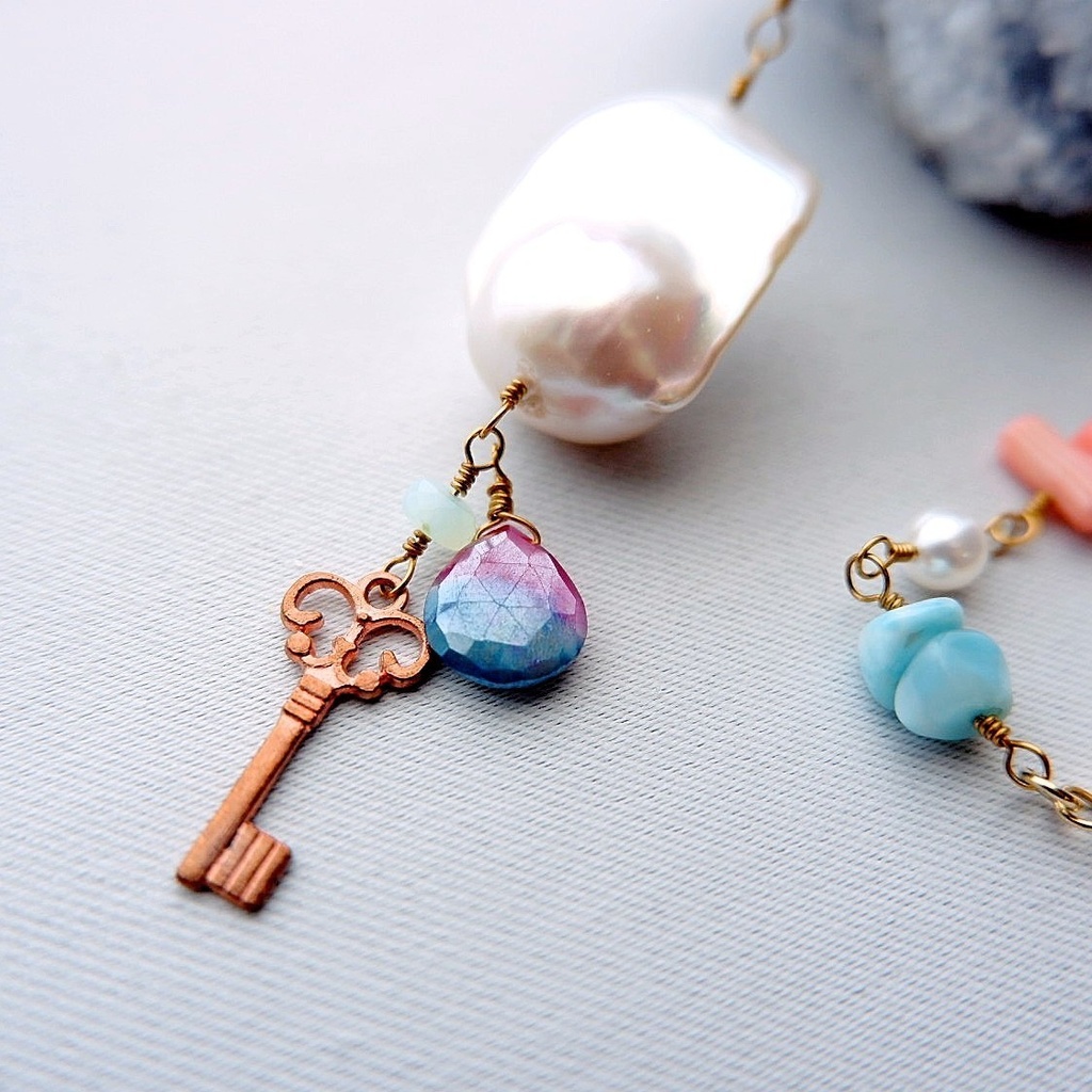 人魚の収集物ネックレス ~小さな鍵~