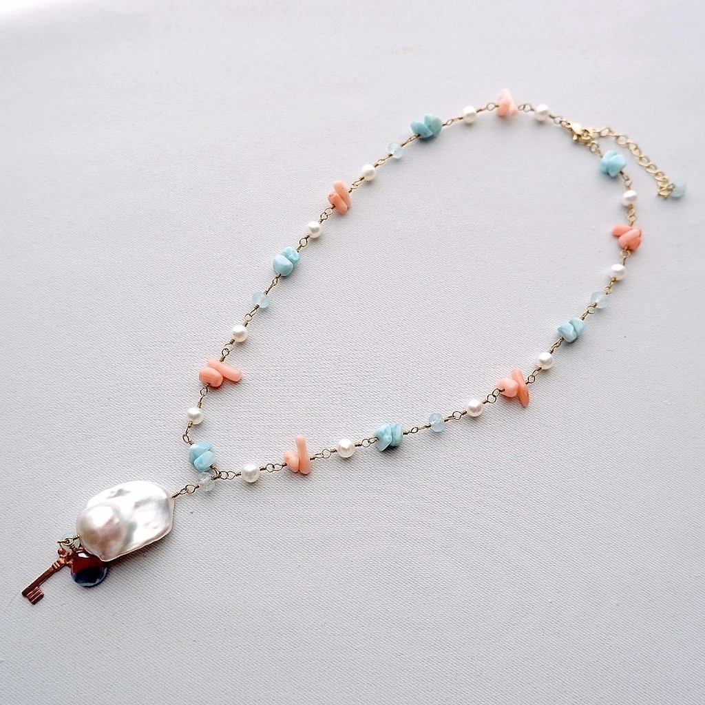 人魚の収集物ネックレス ~小さな鍵~