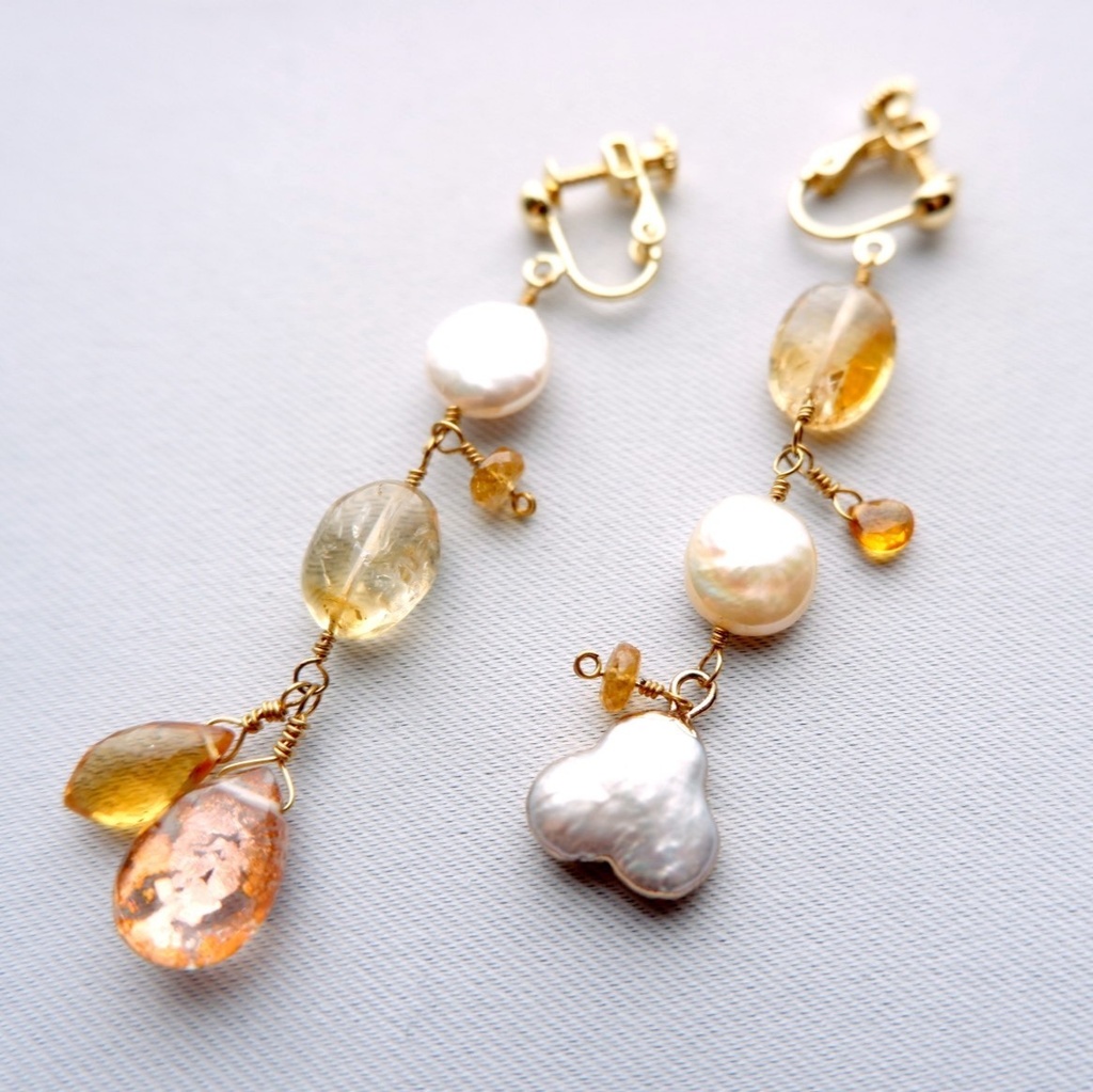 潤む夕暮れのイヤリング/ピアス