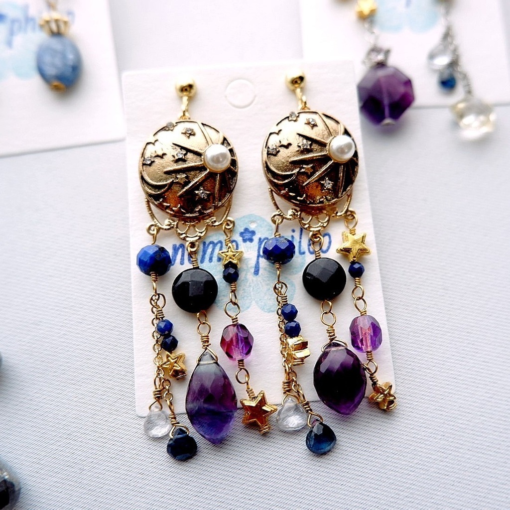 星々と躍る夜のイヤリング/ピアス