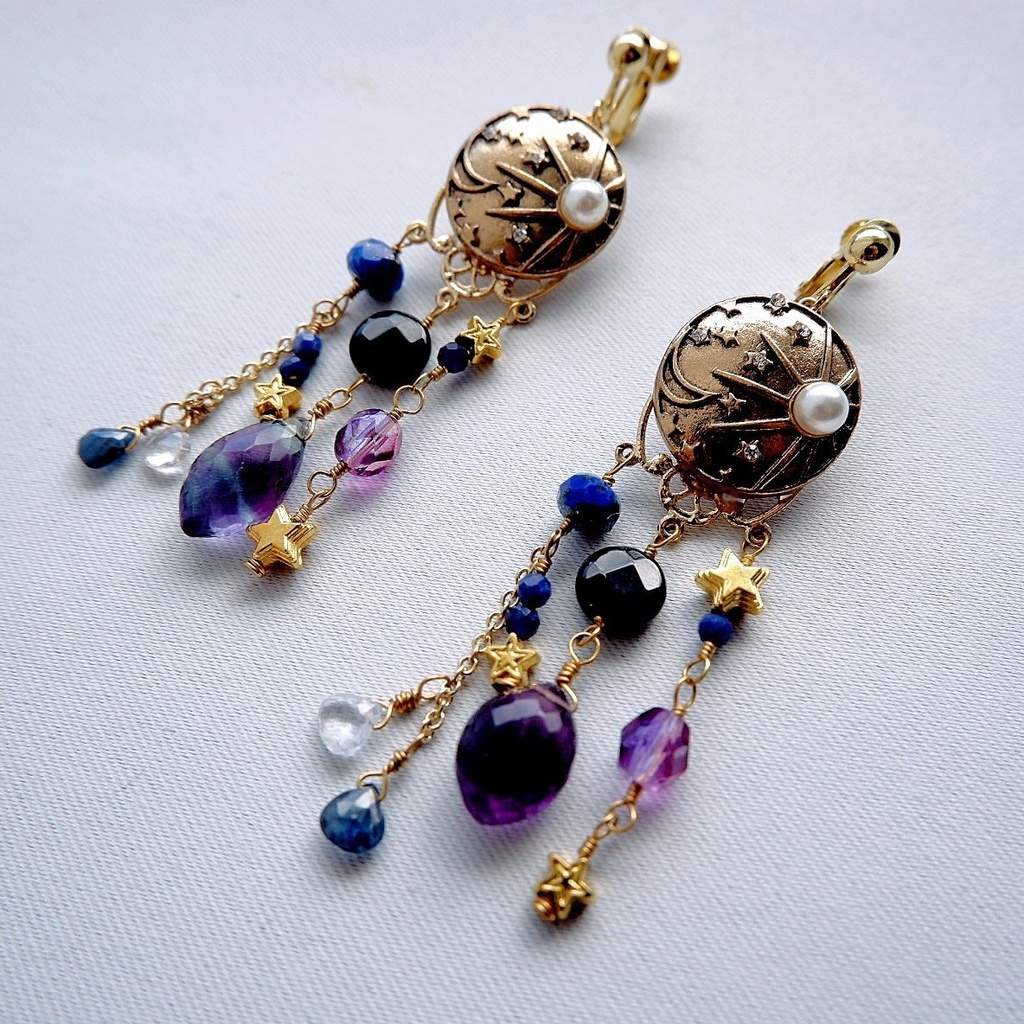 星々と躍る夜のイヤリング/ピアス