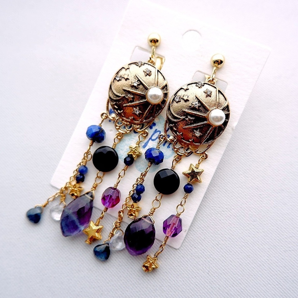 星々と躍る夜のイヤリング/ピアス