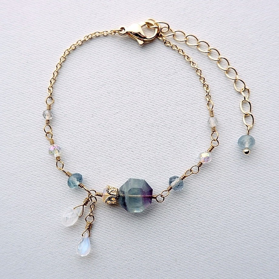 ひとつまみの魔法香水瓶ブレスレット