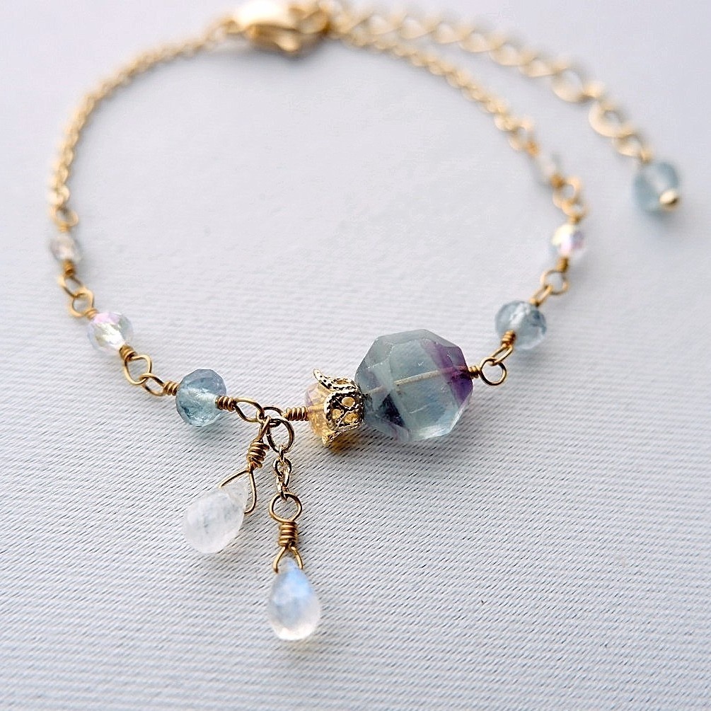 ひとつまみの魔法香水瓶ブレスレット