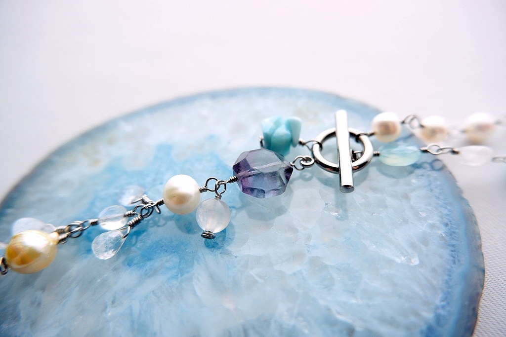 泡沫と漣のネックレス