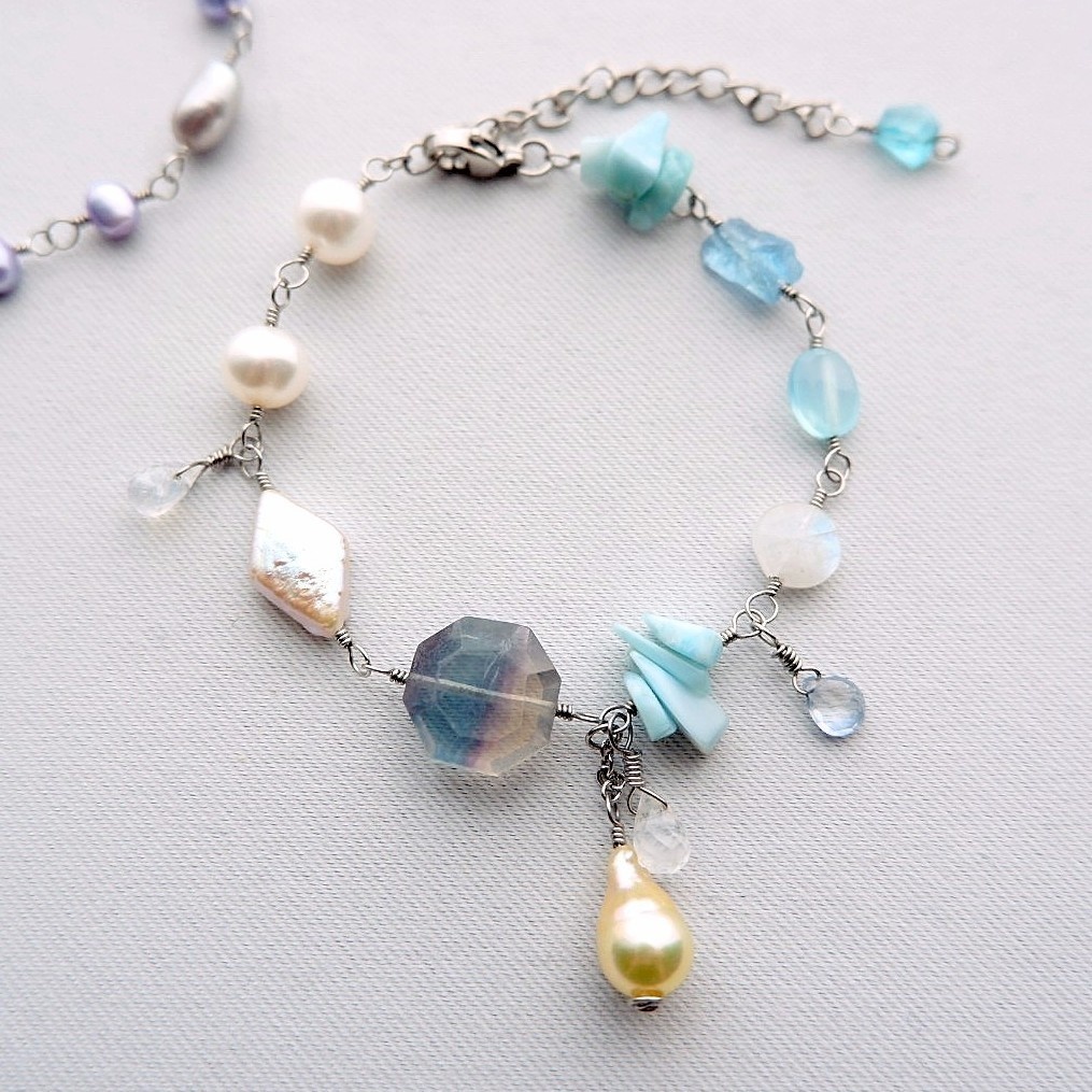 泡沫と漣のブレスレット