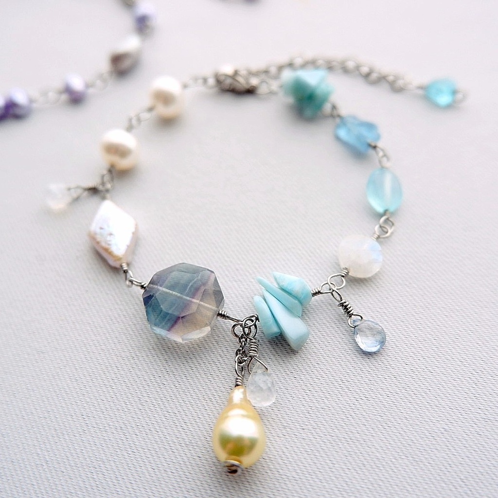 泡沫と漣のブレスレット