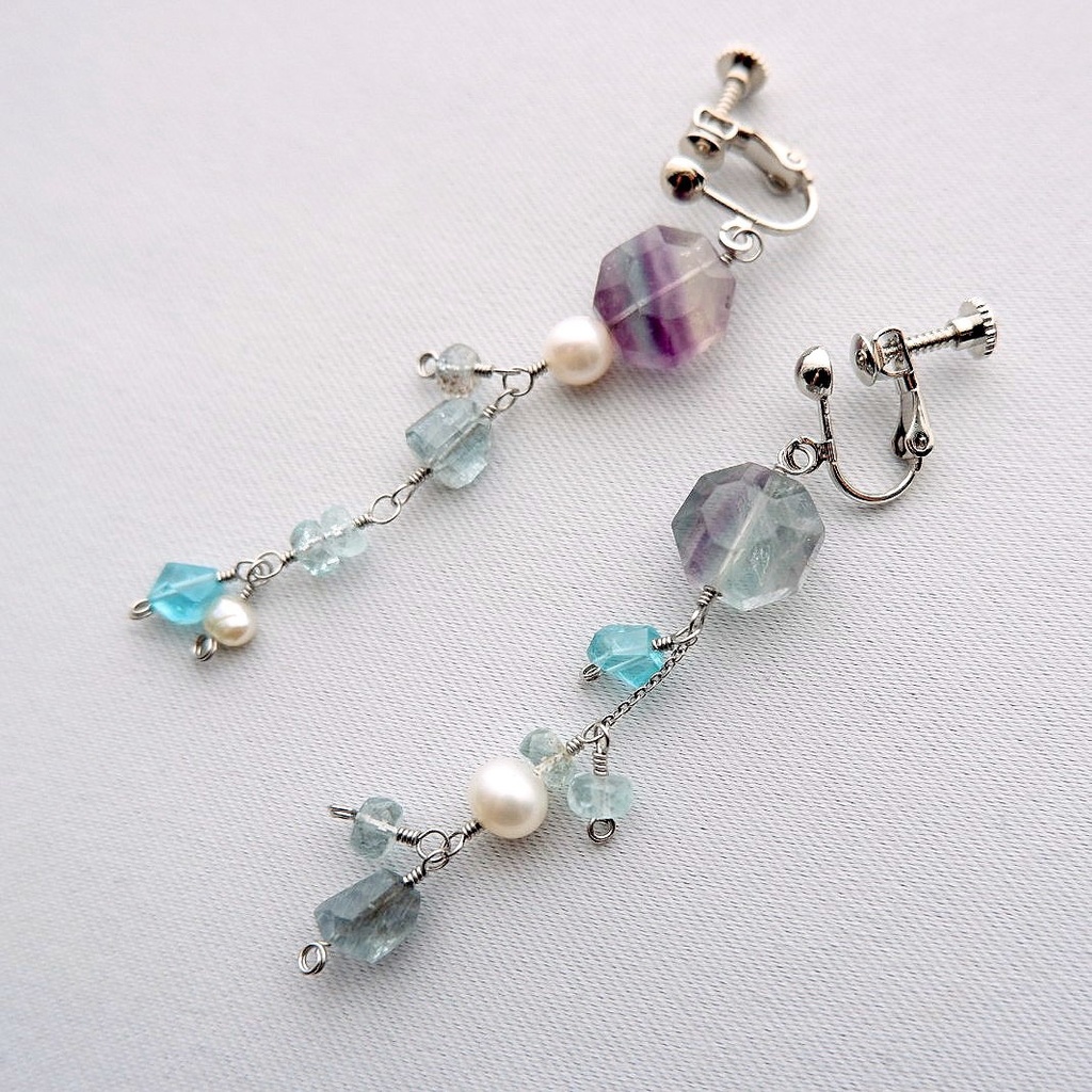 泡沫と漣のイヤリング/ピアス②