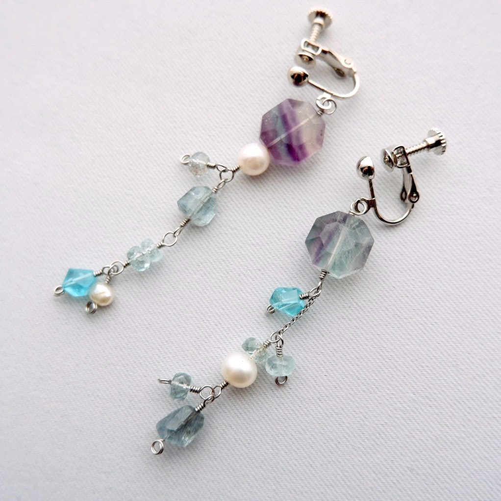 泡沫と漣のイヤリング/ピアス②