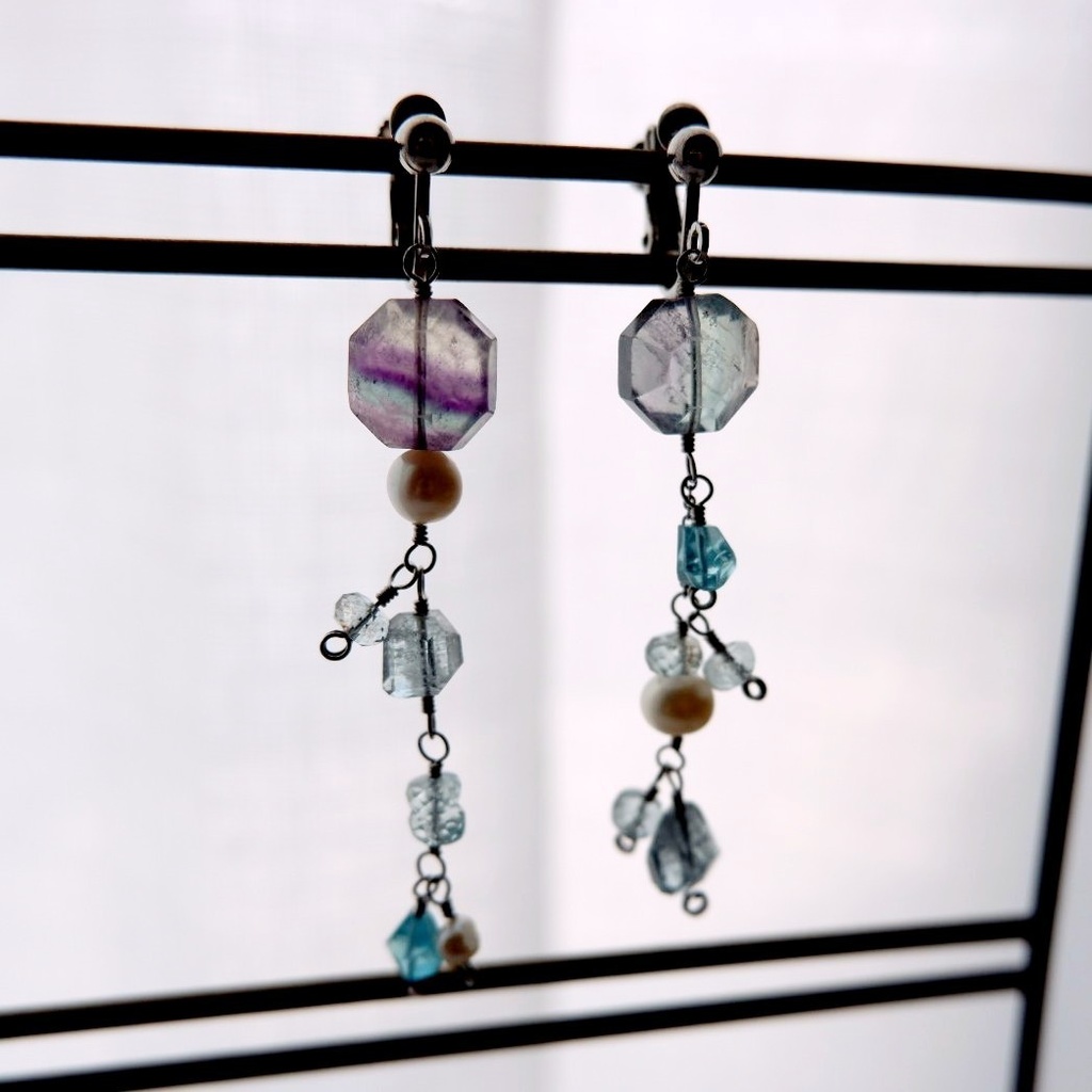 泡沫と漣のイヤリング/ピアス②