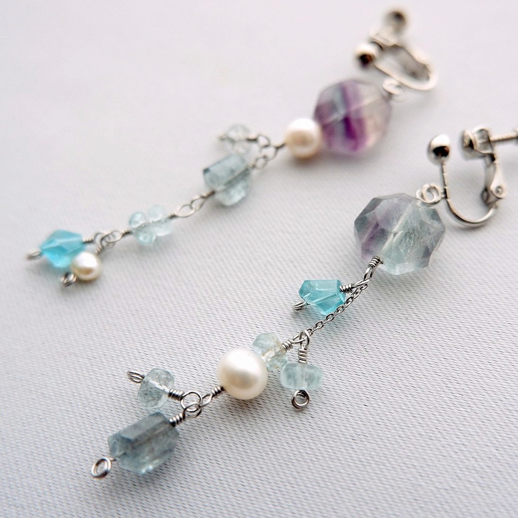 泡沫と漣のイヤリング/ピアス②