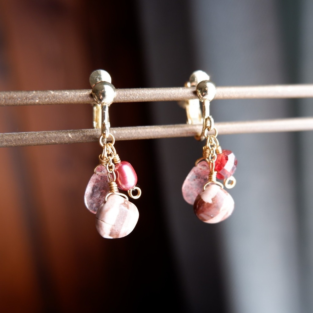 甘くとろけるイヤリング/ピアス <カシス>