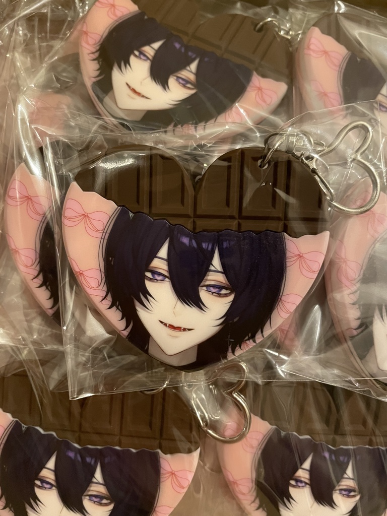 【 2025年バレンタイン限定 】チョコラバーストラップ ( ハート缶 )