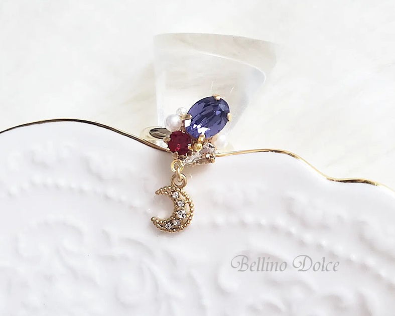 【紅月】オーバルクリスタルシリーズ