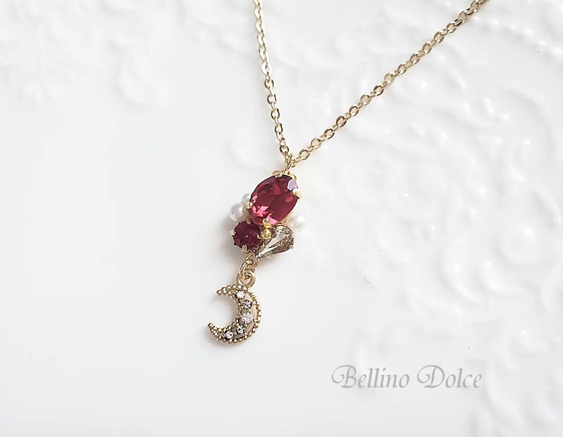 【紅月】オーバルクリスタルシリーズ