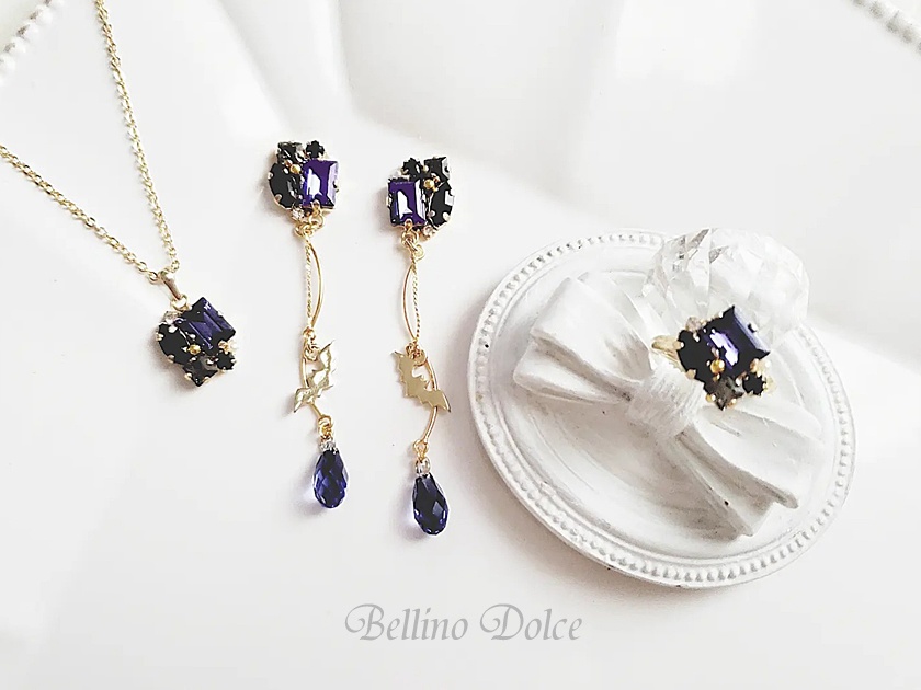 【Knights・UNDEAD・Crazy:B】ステップカットクリスタル アクセサリー