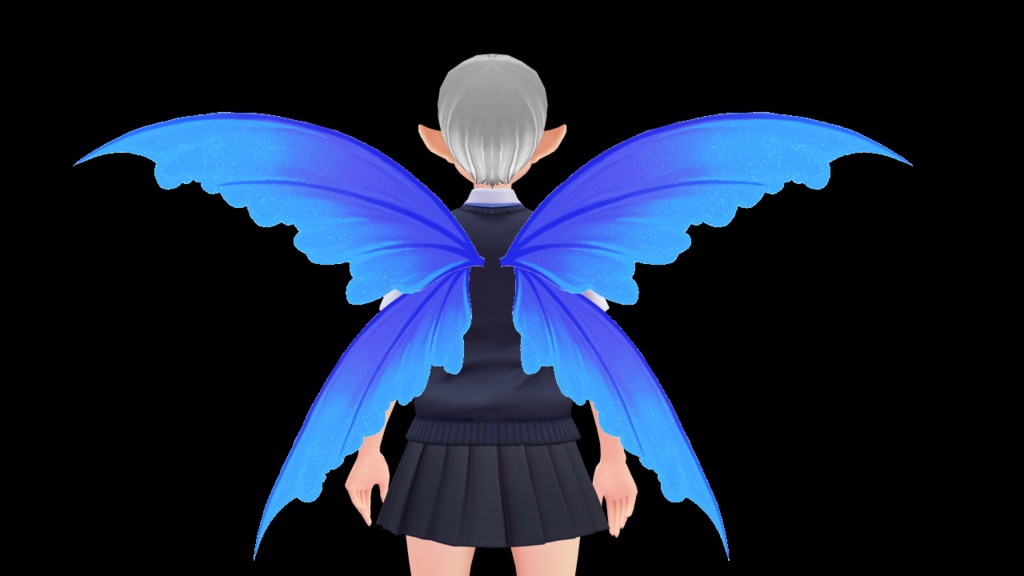 [Free Texture] Ruffled Fairy Wings - mightbemagic - BOOTH